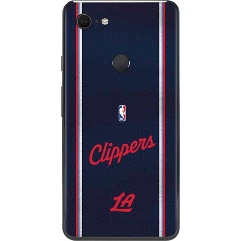 NBA Los Angeles Clippers Distressed Red Google Pixel 3 XL Skin